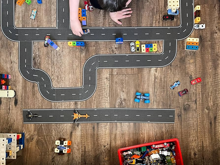 InRoad Toys PlayTape Road Tape for Toy Cars - Sticks to Flat Surfaces, No Residue; 30 ft. x 4 in.... | Amazon (US)