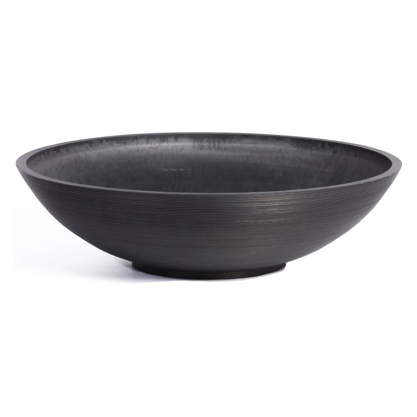 Veradek 24" Lane Bowl Round Planter - Black | Walmart (US)