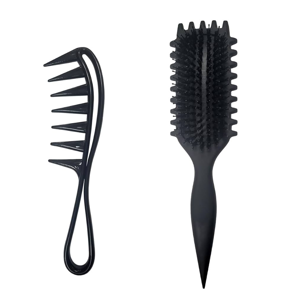 Ruayia Lockenbürste Denman Kit, Curl Brush Haarbürste Strähnenkamm Wide Tooth Comb, Lockenkamm... | Amazon (DE)