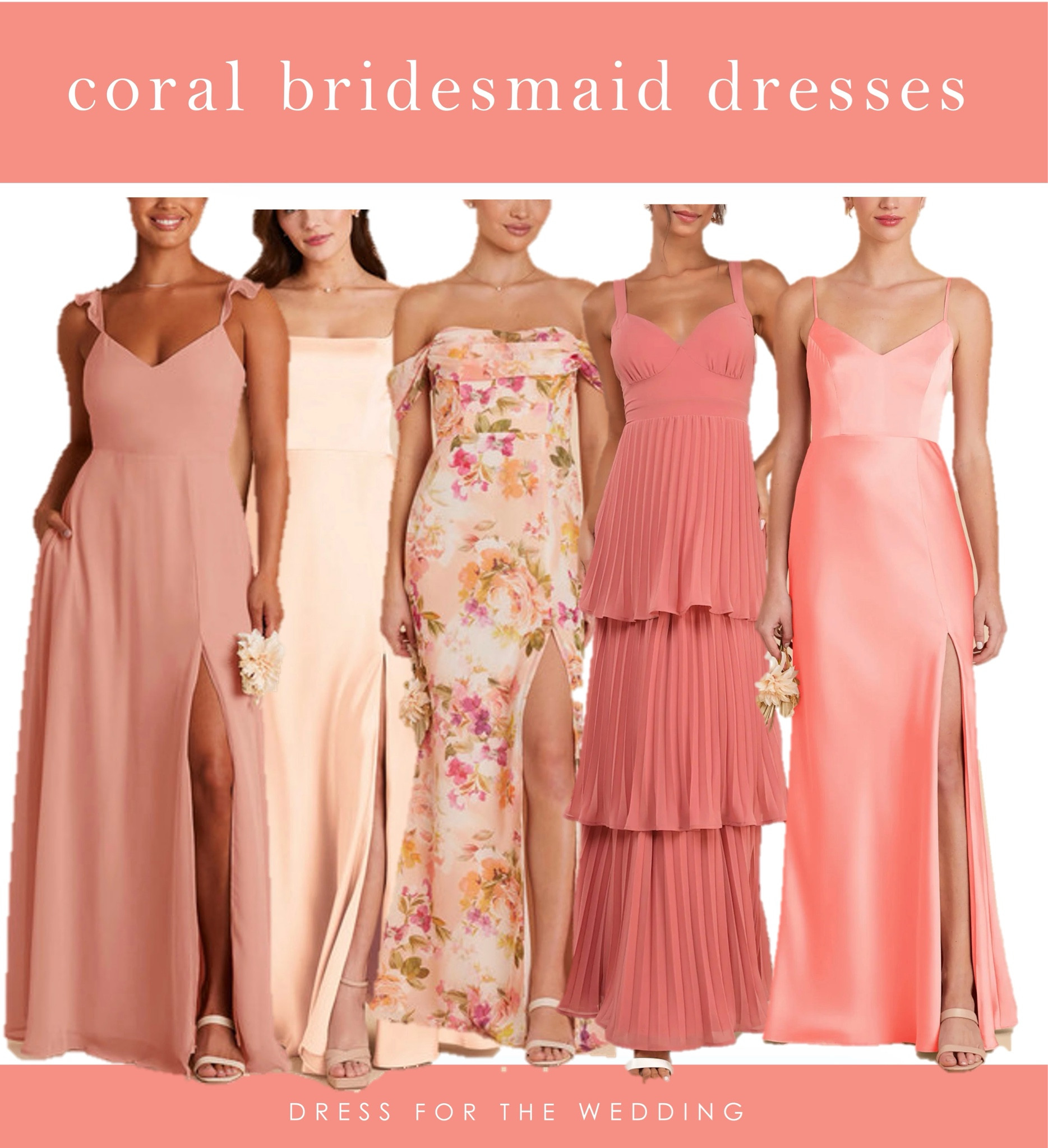 Coral and peach mix and match bridesmaid dresses 
Coral dress 
Floral dress
Wedding attire ideas
Sunset bridesmaid dress 
Terracotta bridesmaid dresses 
Rose bridesmaid dress 
Wedding ideas




#LTKStyleTip #LTKWedding #LTKFallSale