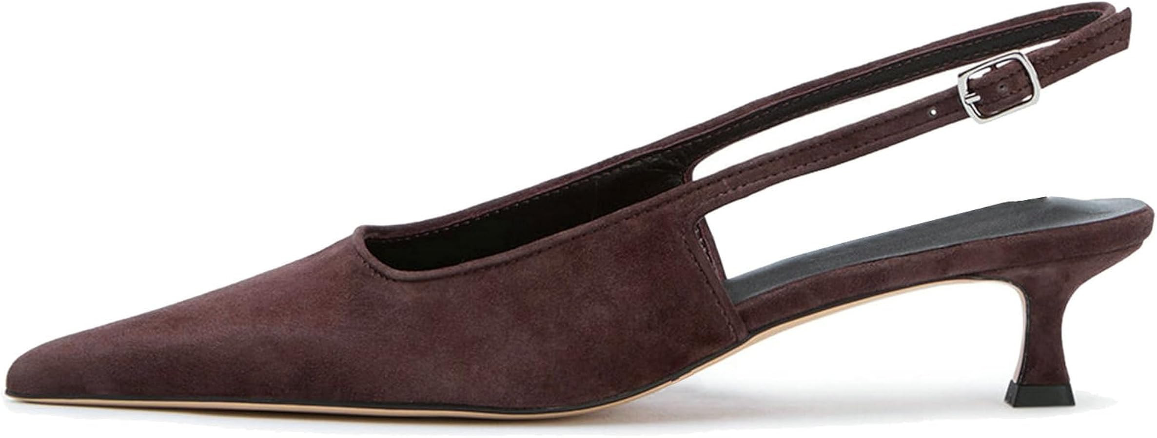 KysBloes Pointed Toe Slingback Kitten Heels for Women Low Heel Pointed Toe Pumps Formal Dress Sho... | Amazon (US)