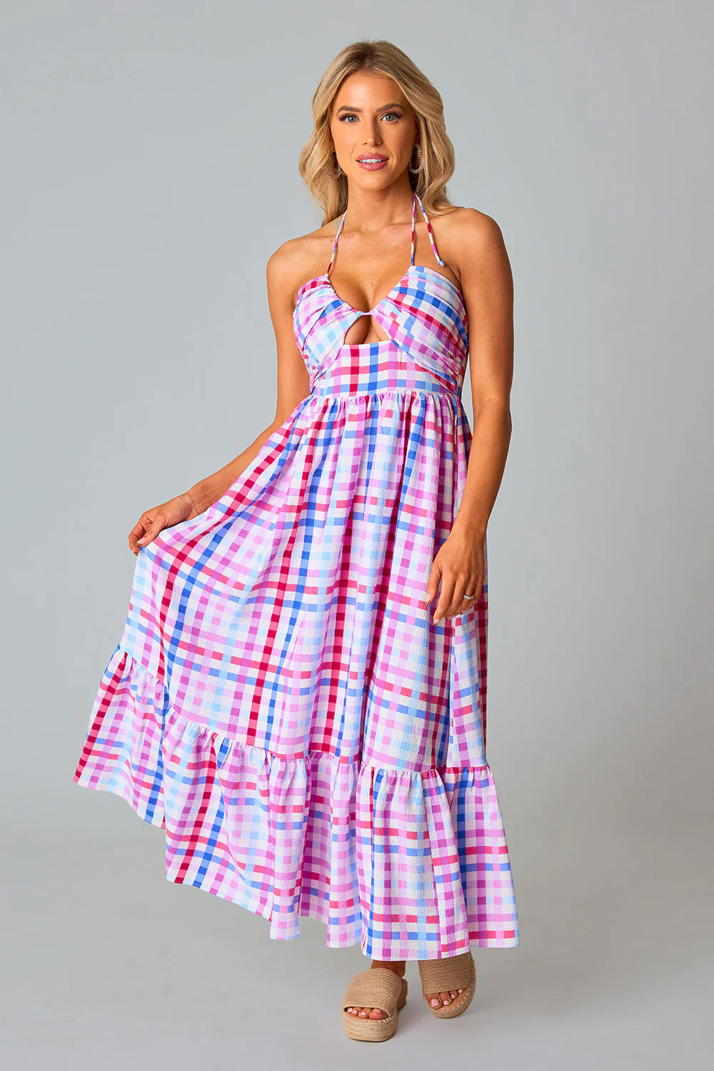 BuddyLove | Gerty Halter Top Midi Dress | Catalina | BuddyLove