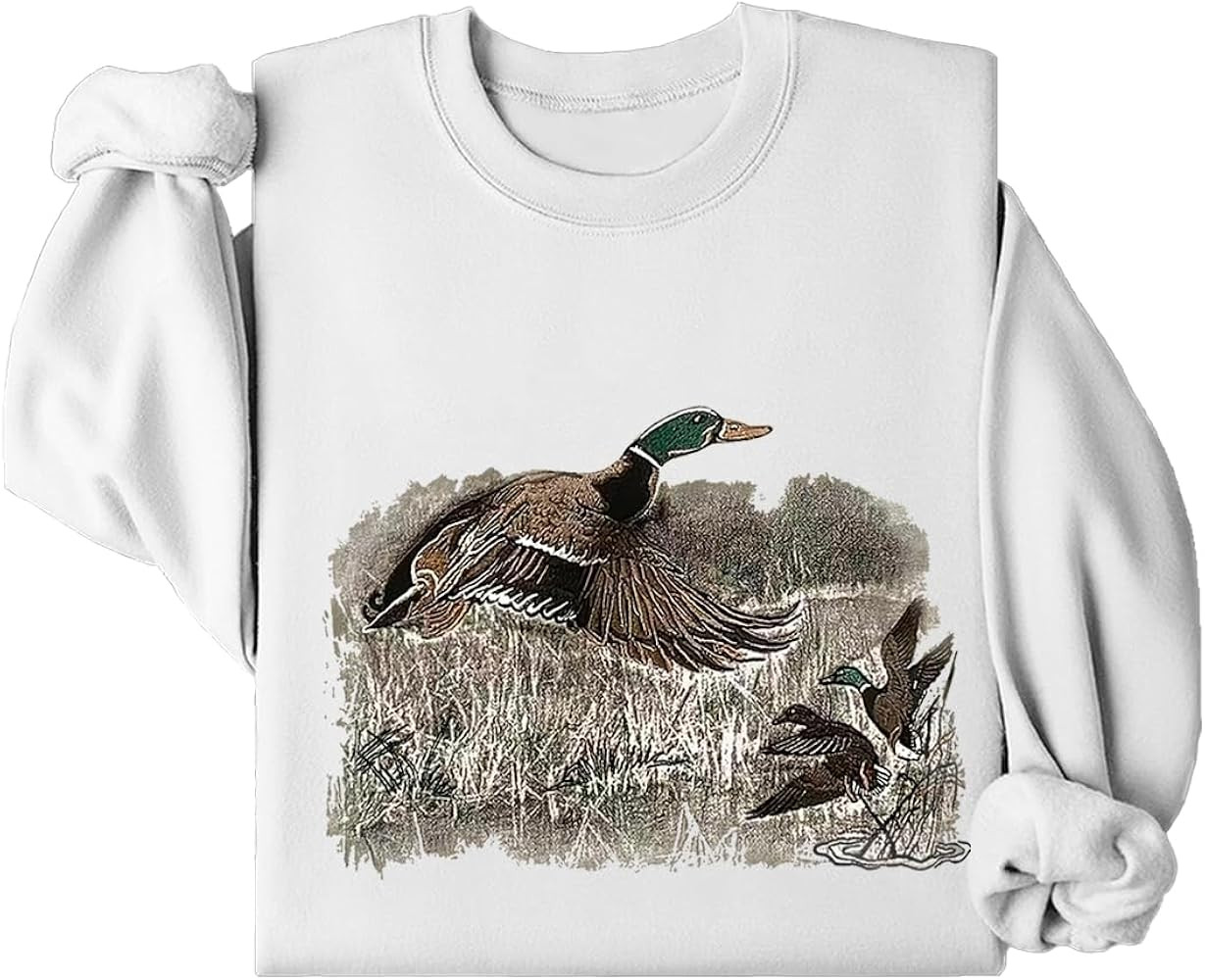 Vintage Mallard Duck Sweatshirt, Vintage Fall Duck Sweatshirt, Duck Sweatshirt, Vintage Duck Hunt... | Amazon (US)