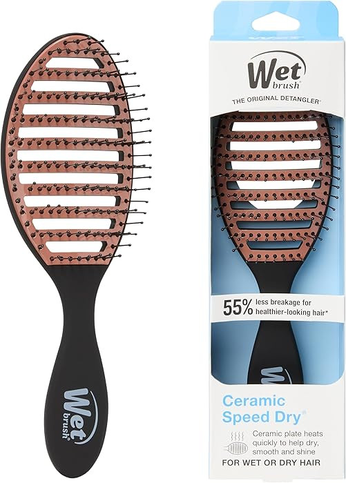 Wet Brush Hair Brush with Soft HeatFlex Bristles Manages Tangles Pain-Free Ceramic Speed Dry | Amazon (US)