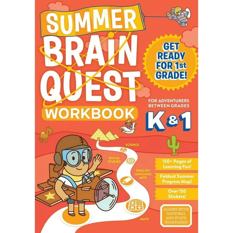Summer Brain Quest Summer Brain Quest: Between Grades K & 1, (Paperback) | Walmart (US)