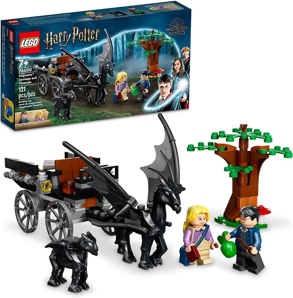 LEGO Harry Potter Hogwarts Carriage & Thestrals Set 76400, Building Toy for Kids 7 Plus Years Old... | Amazon (US)