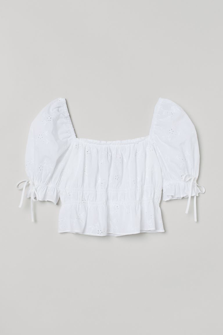 Puff-sleeved Blouse | H&M (US)