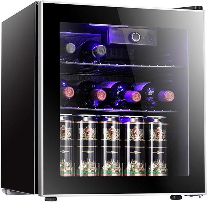 Antarctic Star 1.6cu.ft Wine Cooler/Cabinet Beverage Refrigerator Small Mini Red & White Wine Cel... | Amazon (US)