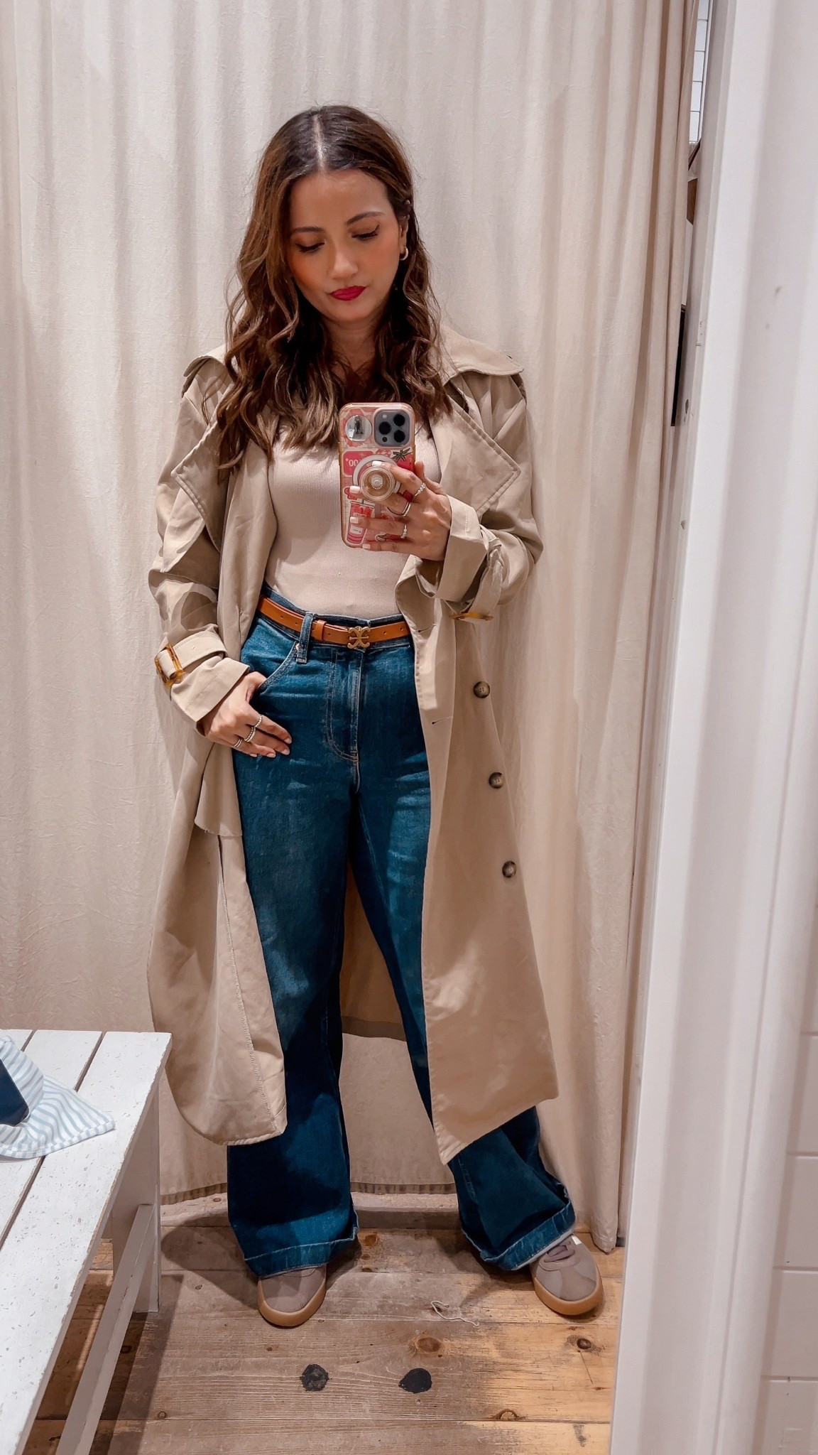 Bodysuit, trench, jeans outfit 

#LTKworkwear #LTKstyletip #LTKcanada