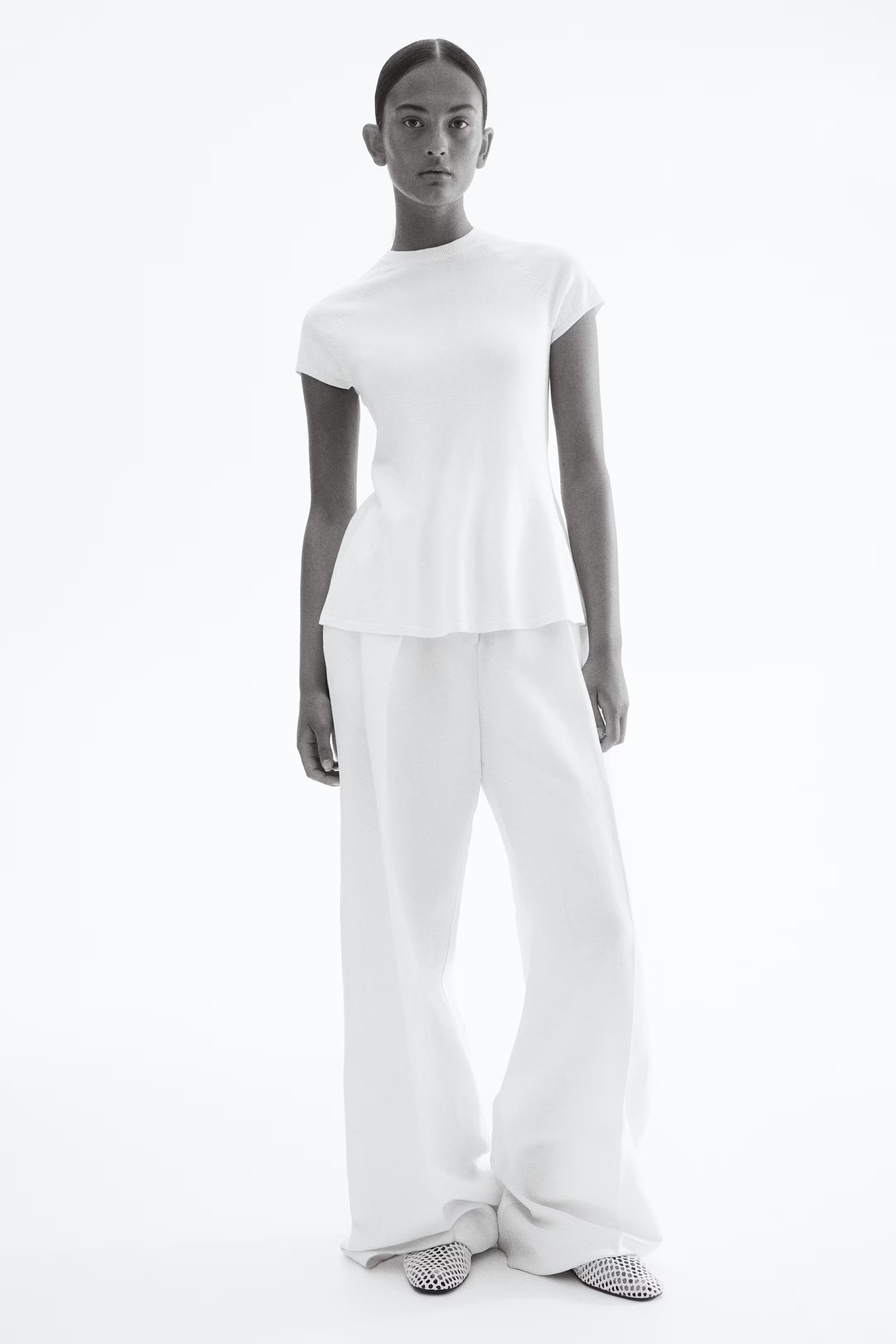 Fine-Knit Peplum Top | H&M (US + CA)