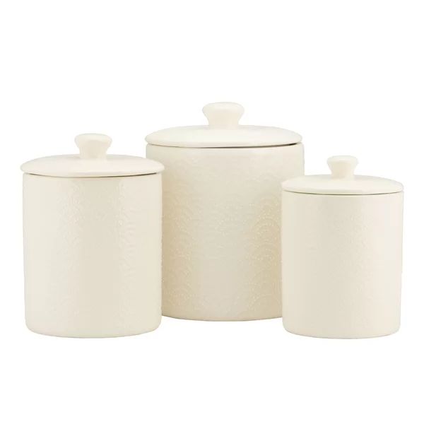 Tide Embossed 3 Piece Kitchen Canister Set | Wayfair North America