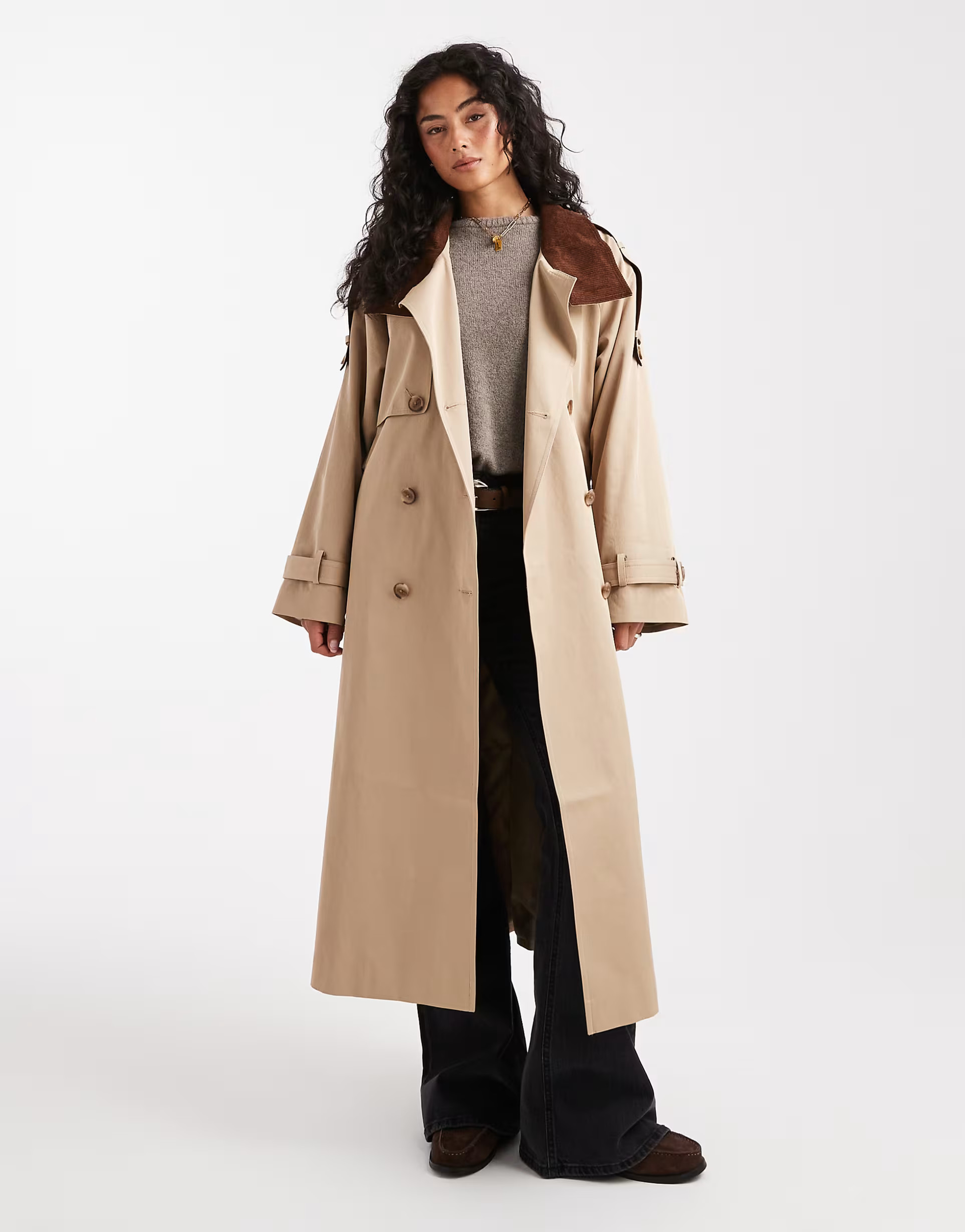Home› Women› Coats & Jackets› ASOS DESIGN hero longline trench coat in stone | ASOS (Global)
