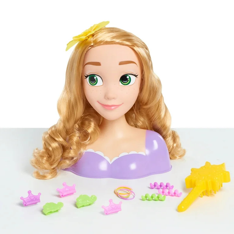 Just Play Disney Princess Rapunzel Styling Head, 14-pieces, Kids Toys for Ages 3 up | Walmart (US)