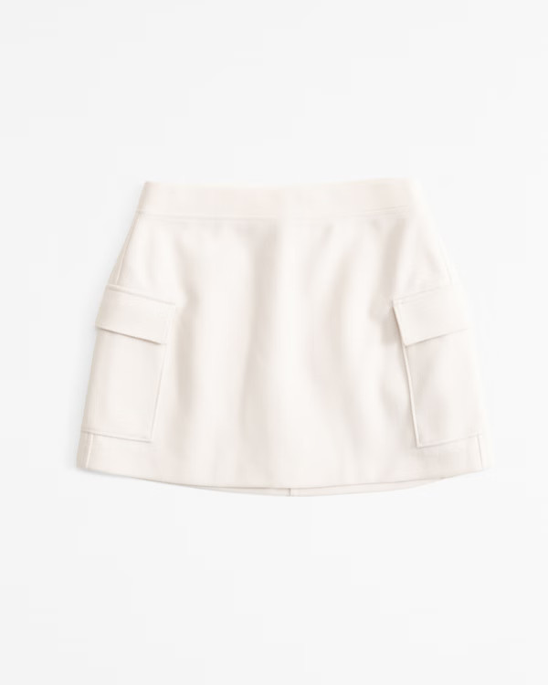 Women's Cargo Fleece Mini Skirt | Women's Bottoms | Abercrombie.com | Abercrombie & Fitch (US)