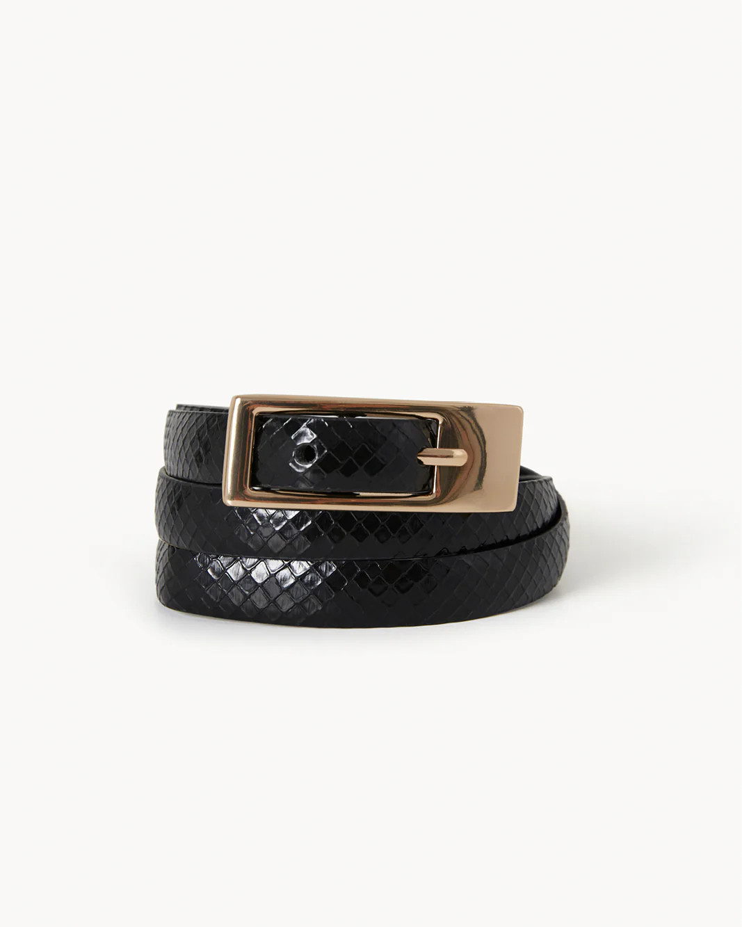 GLORIA BELT - BLACK SCALE-GOLD - BELTS - Billini | Billini AU