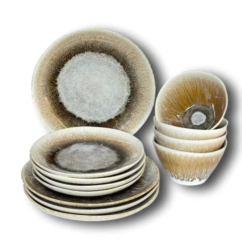 Carmel Ceramica Point Lobos Dinnerware 12-Piece Set | Sabavi Home