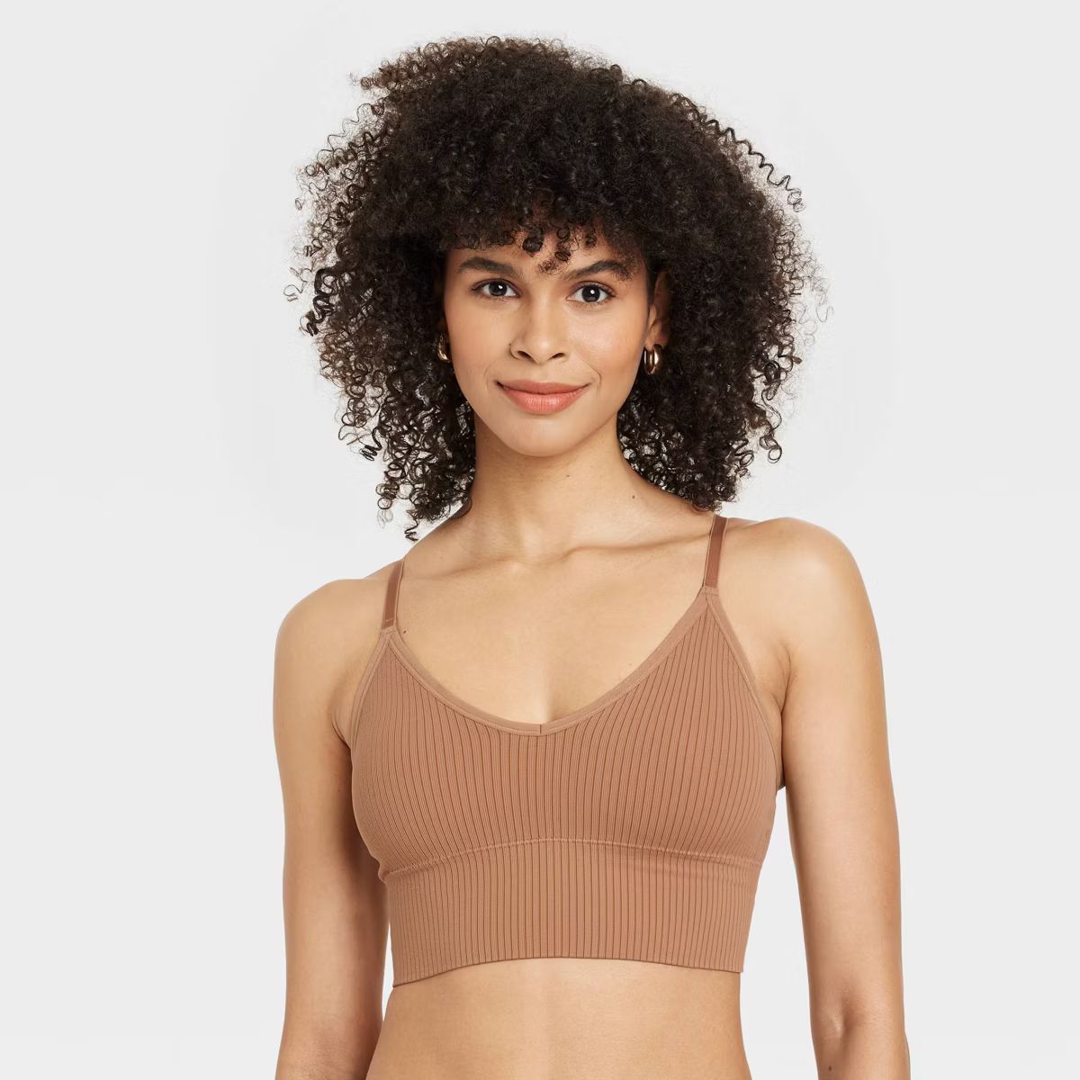 Women's Ribbed Seamless Longline Bralette - Auden™ | Target