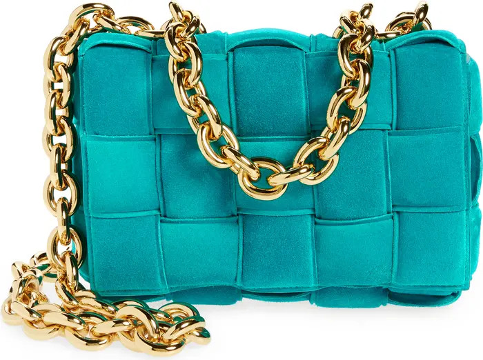 Bottega Veneta Chain Cassette Suede Crossbody Bag | Nordstrom | Nordstrom