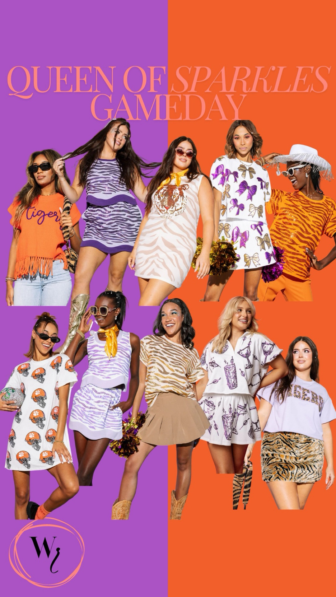 Use code WHITNEYNRIFE for 15% off

Queen of Sparkles gameday Clemson orange and purple and white gameday 

#LTKSaleAlert #LTKStyleTip #LTKFindsUnder50