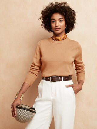 Everyday Lofty Crew-Neck Sweater | Banana Republic Factory