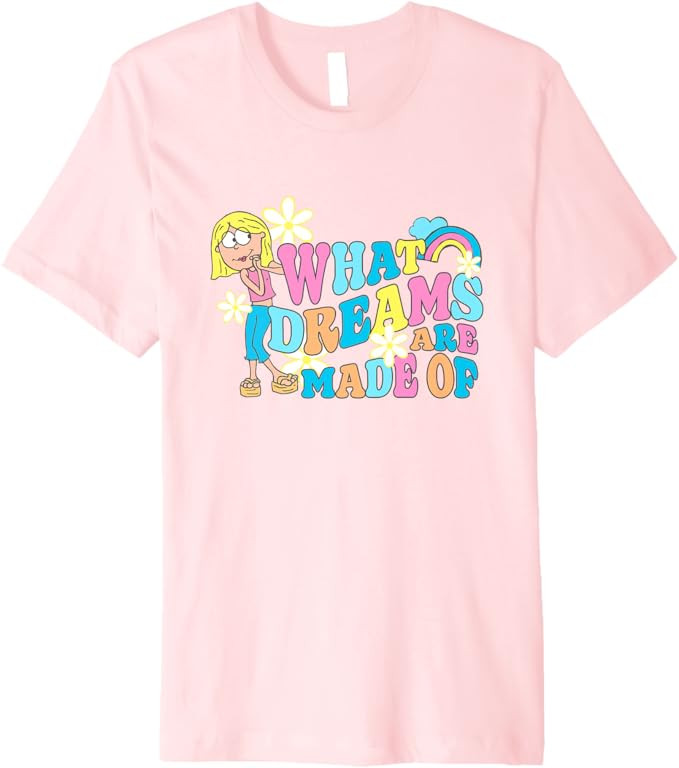 Disney Lizzy McGuire What Dreams Are Made Of Iconic Big Logo Premium T-Shirt | Amazon (US)