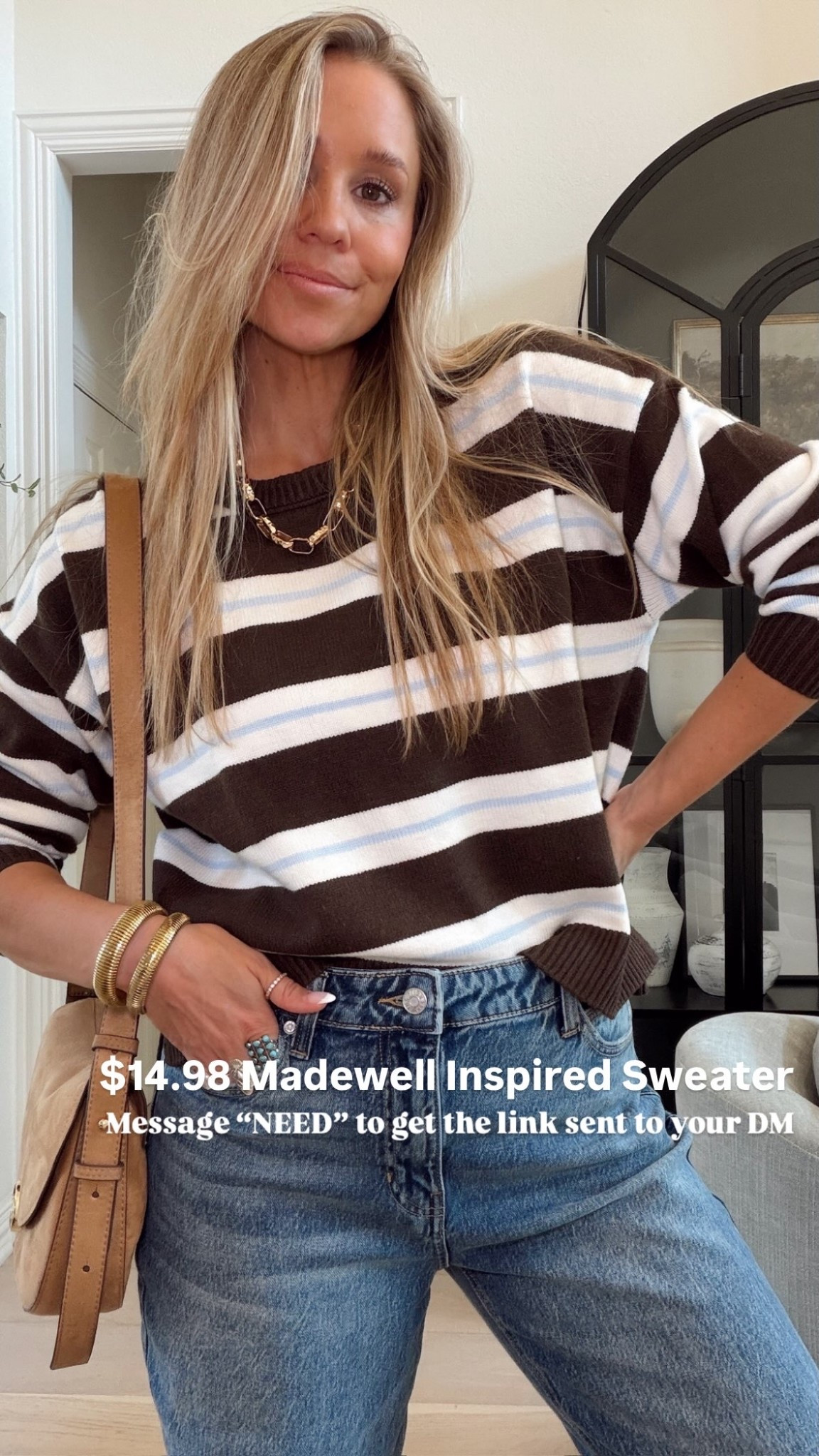 $14.98 Madewell Inspired Sweater at Wallymarto. You can’t find a better price anywhere else!

Wearing my tts (small)