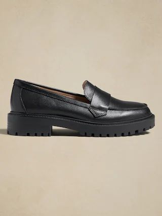 Leather Lug Sole Loafer | Banana Republic Factory