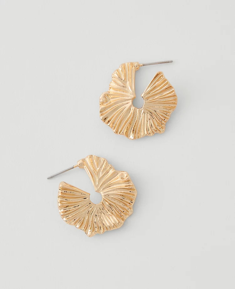 Textured Hoop Earrings | Ann Taylor