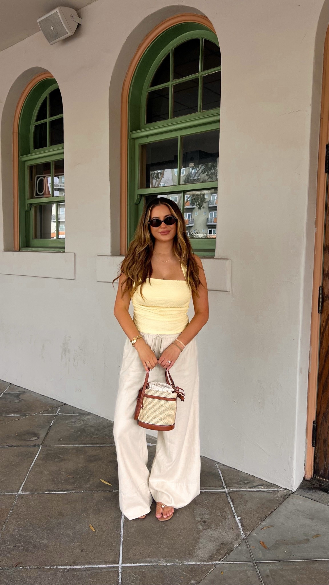 Butter yellow halter top with double lined pants 

#LTKFindsUnder100 #LTKStyleTip #LTKFindsUnder50