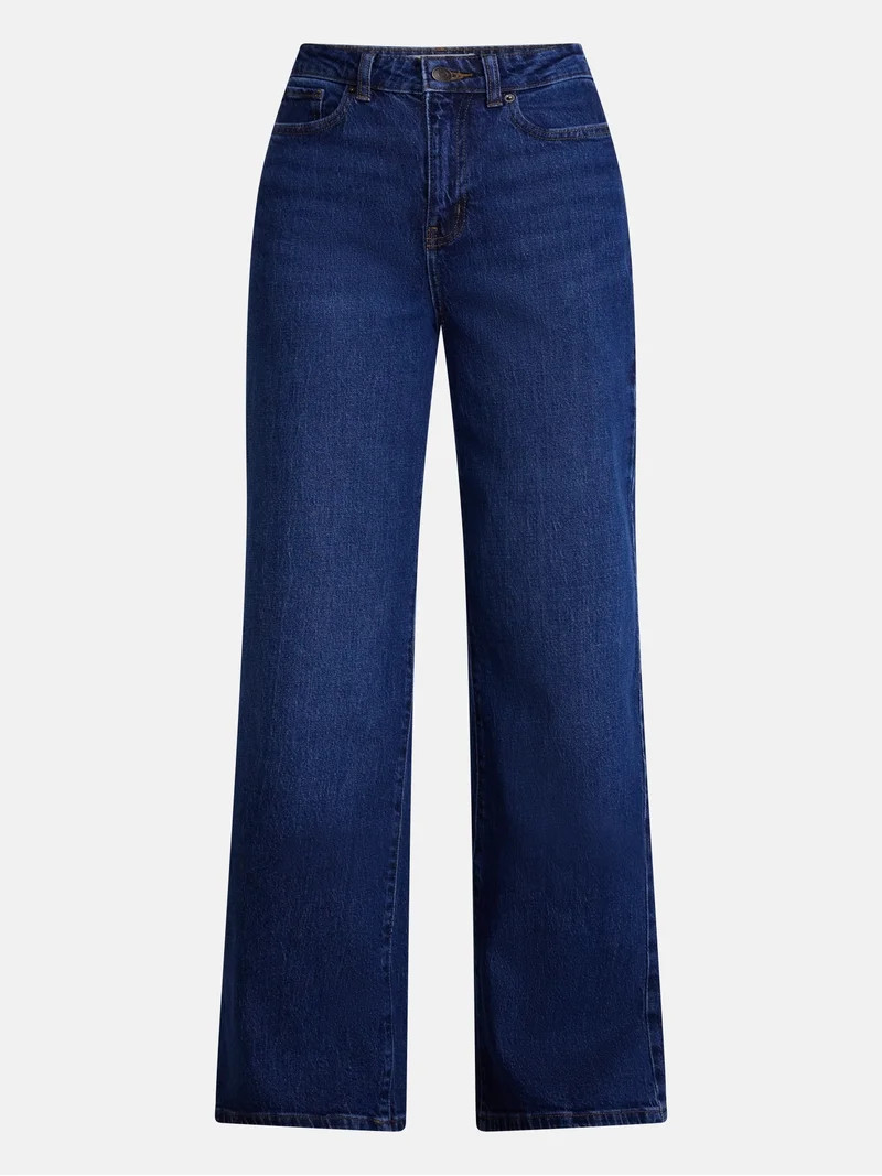 Scenario Women's Wide Leg Jeans, Sizes 0-20 | Walmart (US)