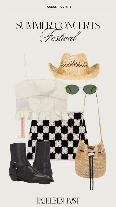 Summer Concert Outfits - Festival! #kathleenpost #festivalconcerts #countryconcert #whattowear