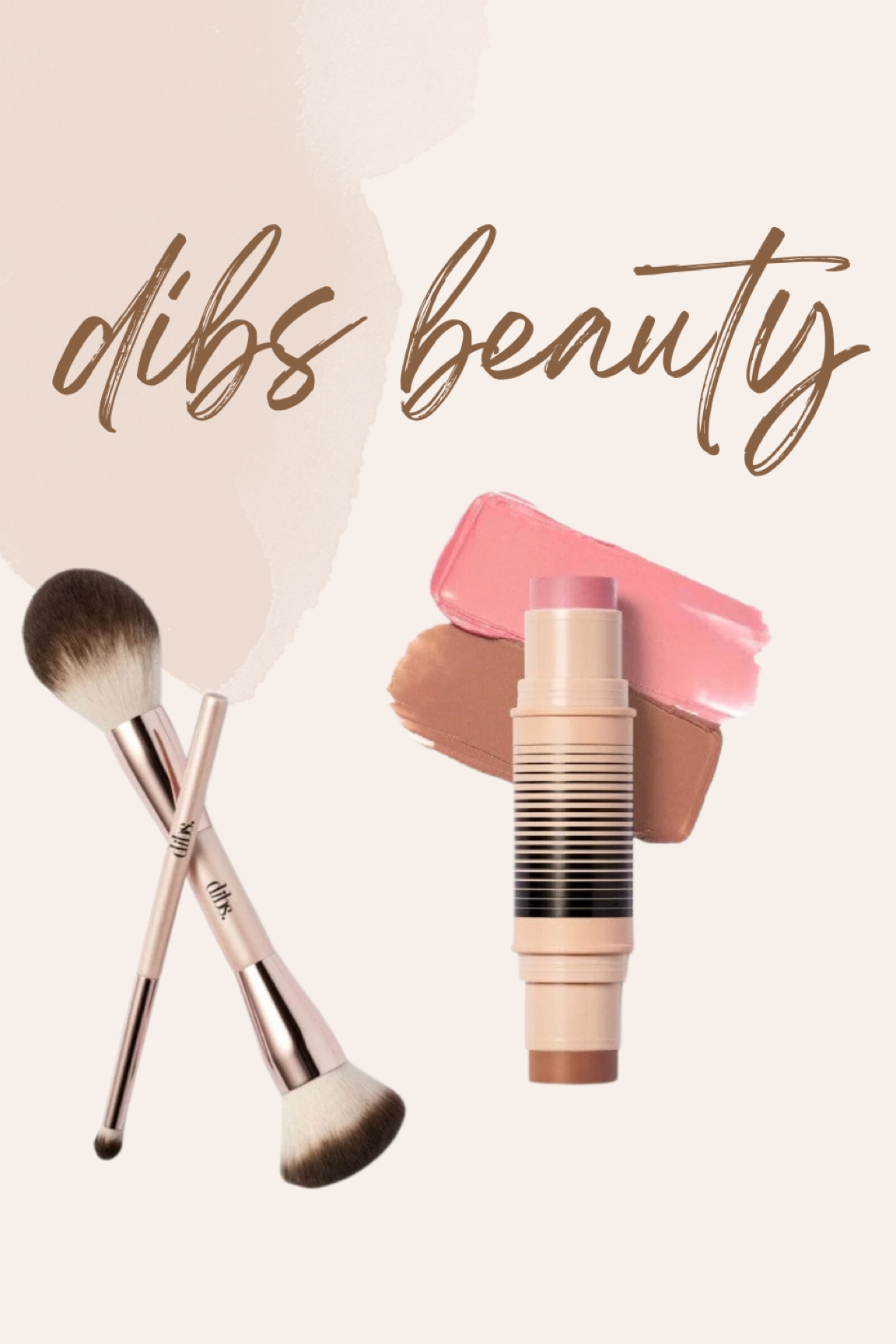 Dibs beauty 
Best selling brush is back in stock! 
Dibs duo stick - cream blush and bronzer 

#LTKFind #LTKsalealert #LTKbeauty