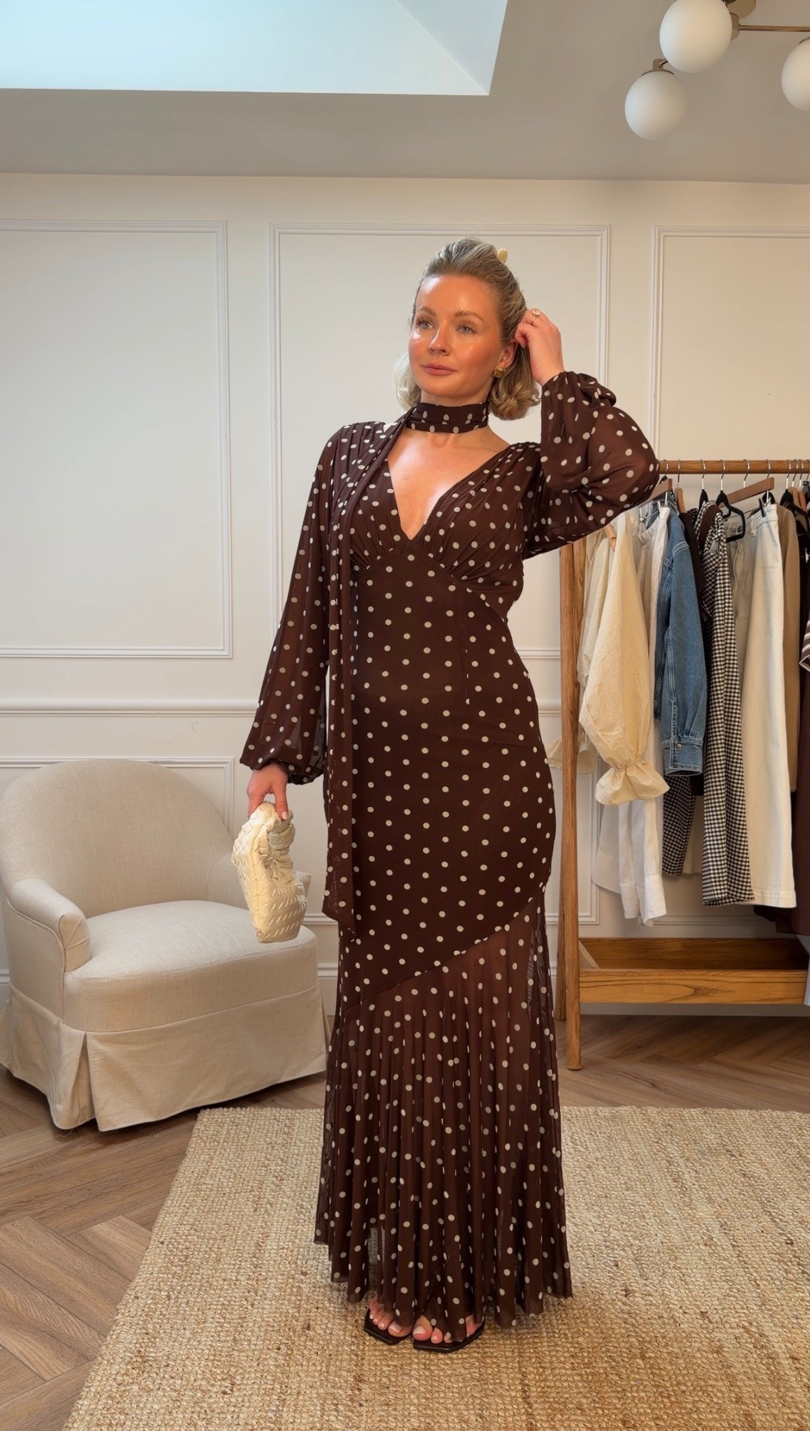 Pretty Lavish chocolate brown polkadot scarf dress spring outfit idea
Dress - size 10

#LTKgrwm #LTKSeasonal #LTKootd