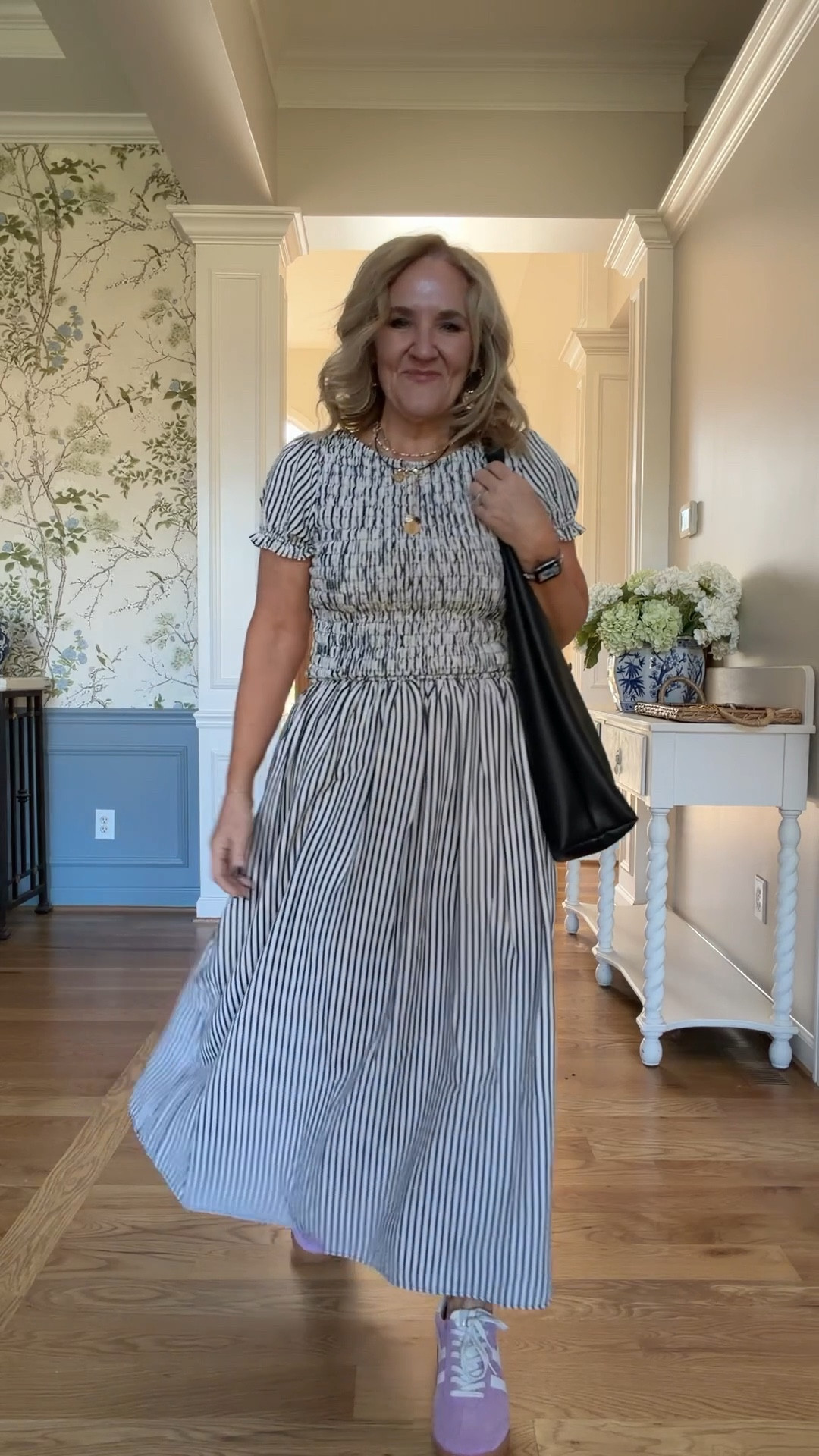 This one is getting limited fast! I’m wearing the medium. 
Anthropologie vacation dress striped dress 

#LTKPetite #LTKSeasonal #LTKOver40