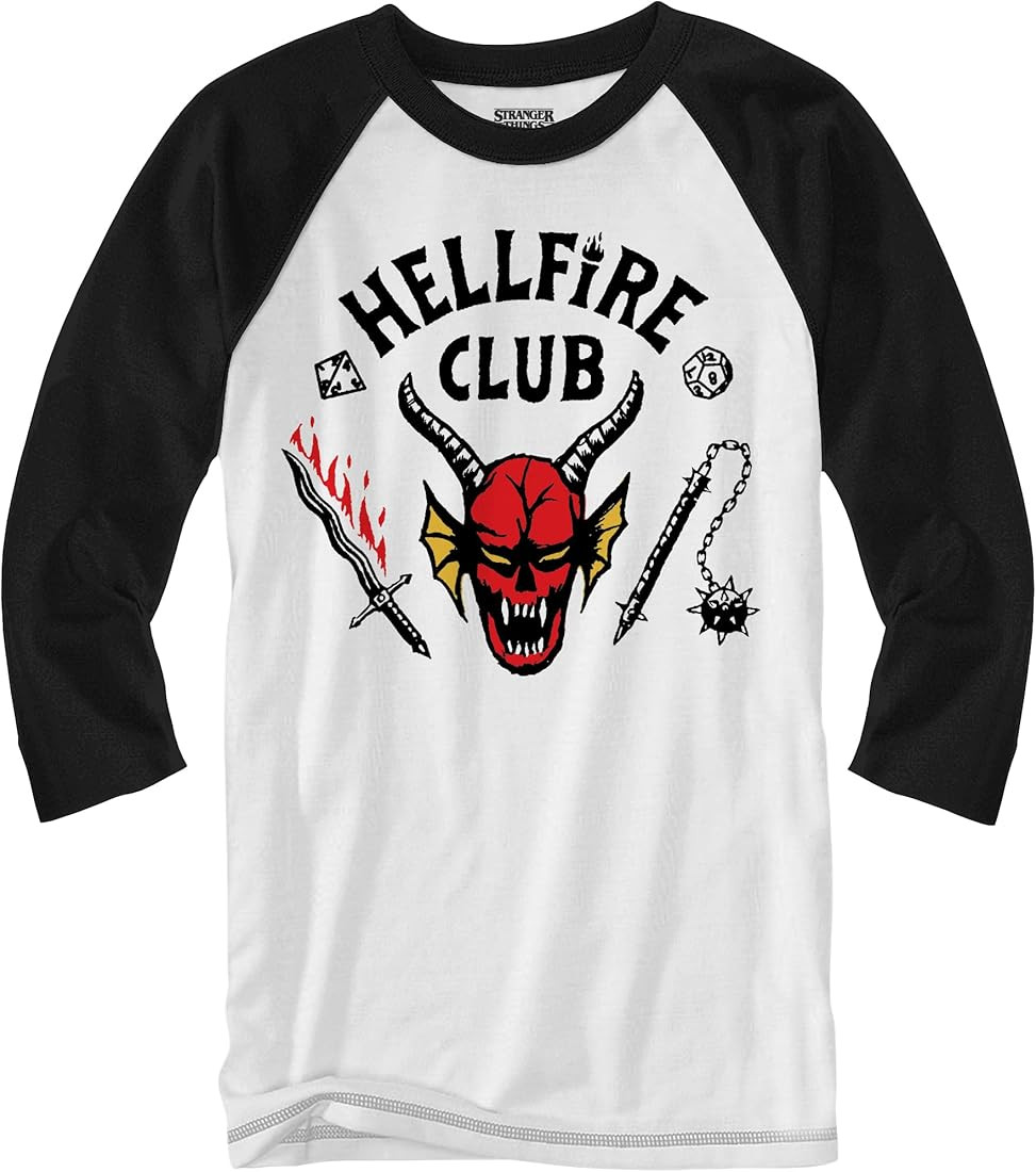 Hellfire Club Long Sleeve Raglan Adult T-Shirt | Amazon (US)