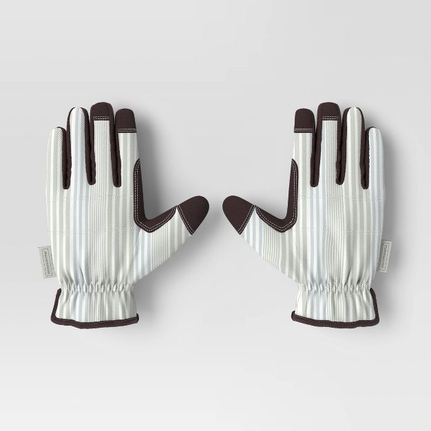 Striped Duck Canvas Glove Brown Velvet - Smith & Hawken™ | Target