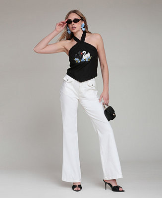 Women's High-Rise Wide-Leg Jeans | Macy's