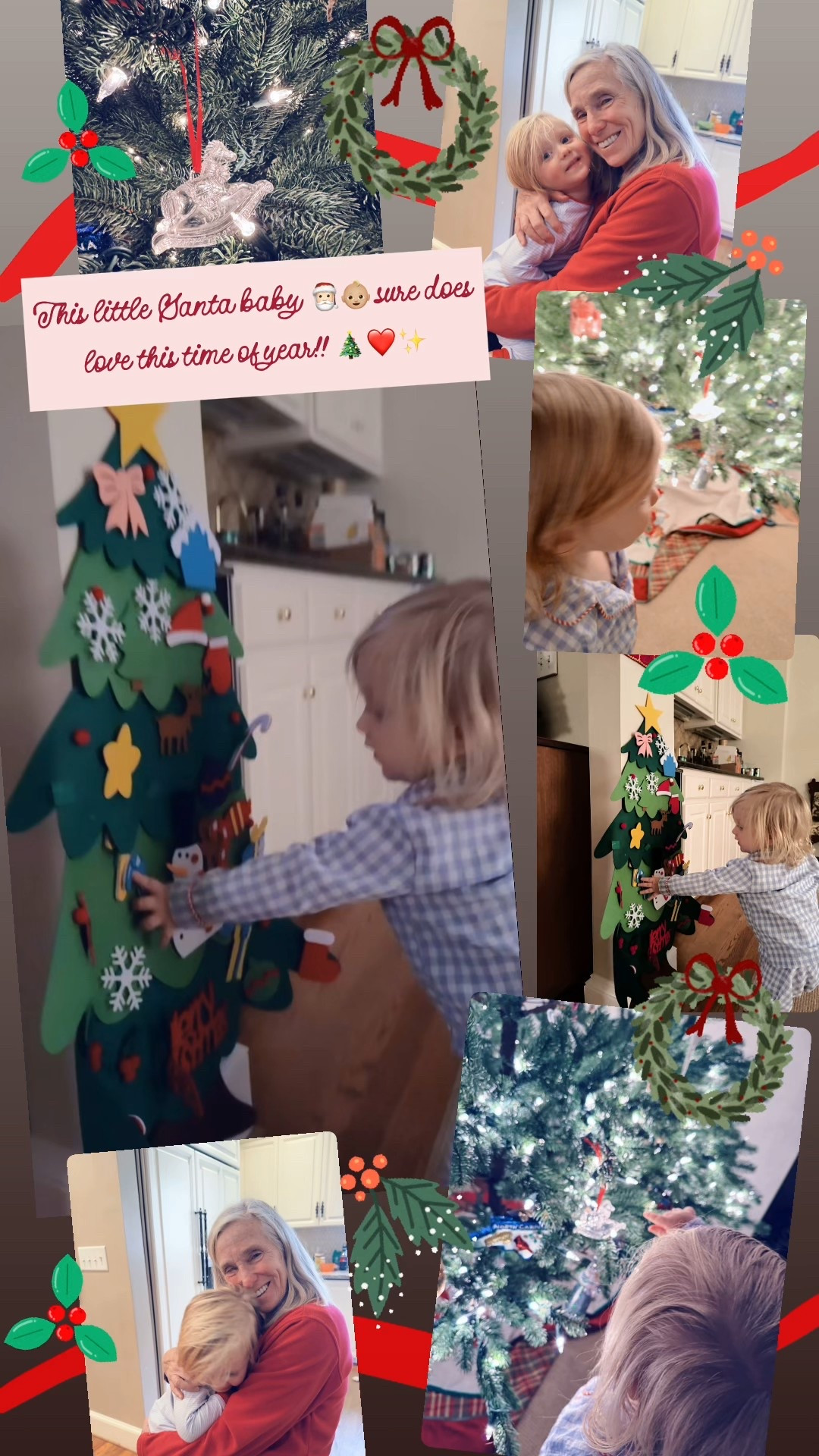 This sweet little Santa baby 🎅🏻👶🏼 sure does love this time of year!! 🎄🌟