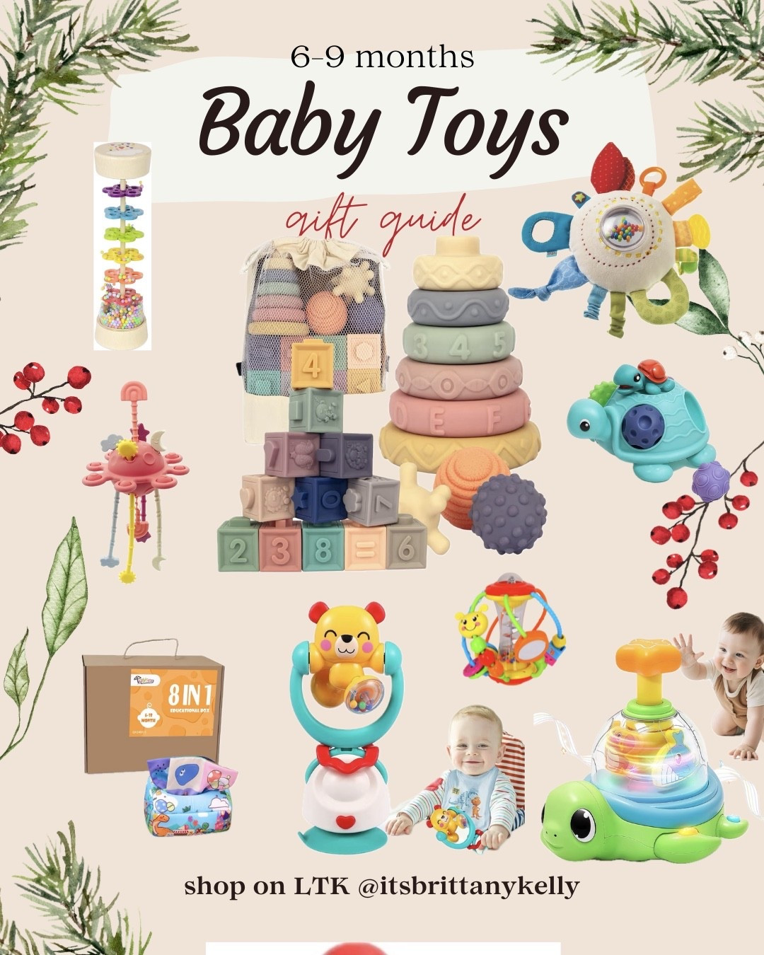 Looking for a gift for a 6-9 month old baby?
I got you covered! Here are some perfect options that are great for littles… and I’m sure parents would appreciate too! 

Baby toys / black and white baby toys / rattle / 

#LTKFamily #LTKGiftGuide #LTKBaby
