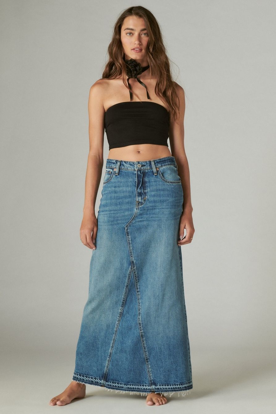 denim maxi skirt | Lucky Brand