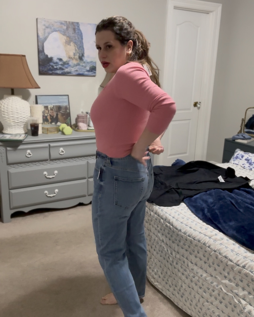 Wearing a medium in the tops & shirt dress, a size 8 regular in the jeans. They’re supposed to be ankle length so I needed a petite, but I’ll cut them for a rough hem. 10/10 on everything though! 

#LTKStyleTip #LTKWatchNow #LTKMidsize