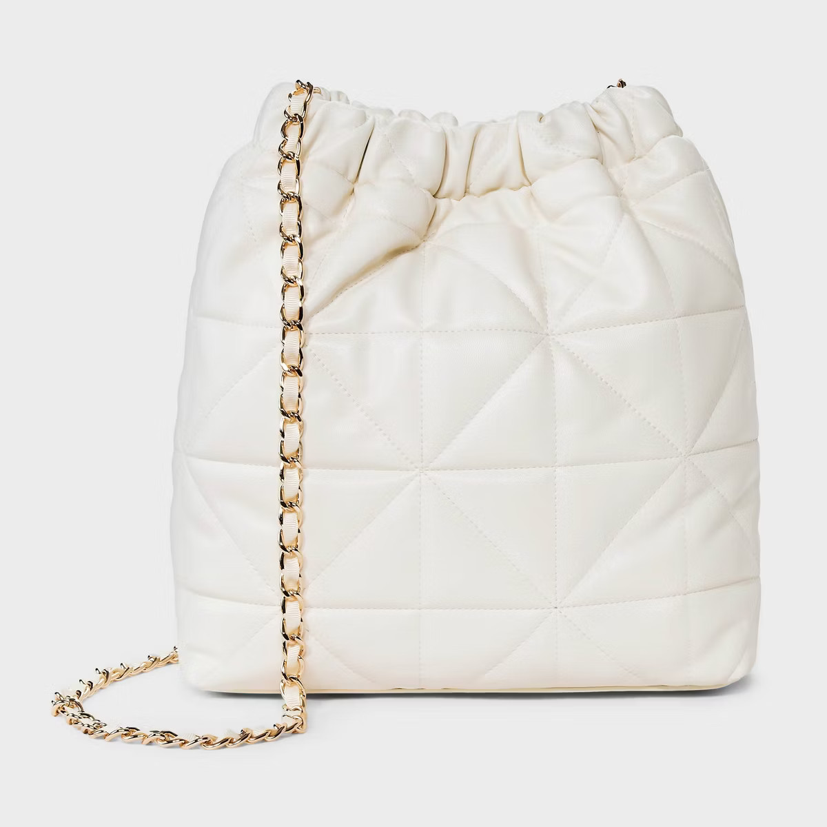 Rouched Chain Crossbody Bag - A New Day™ Cream | Target