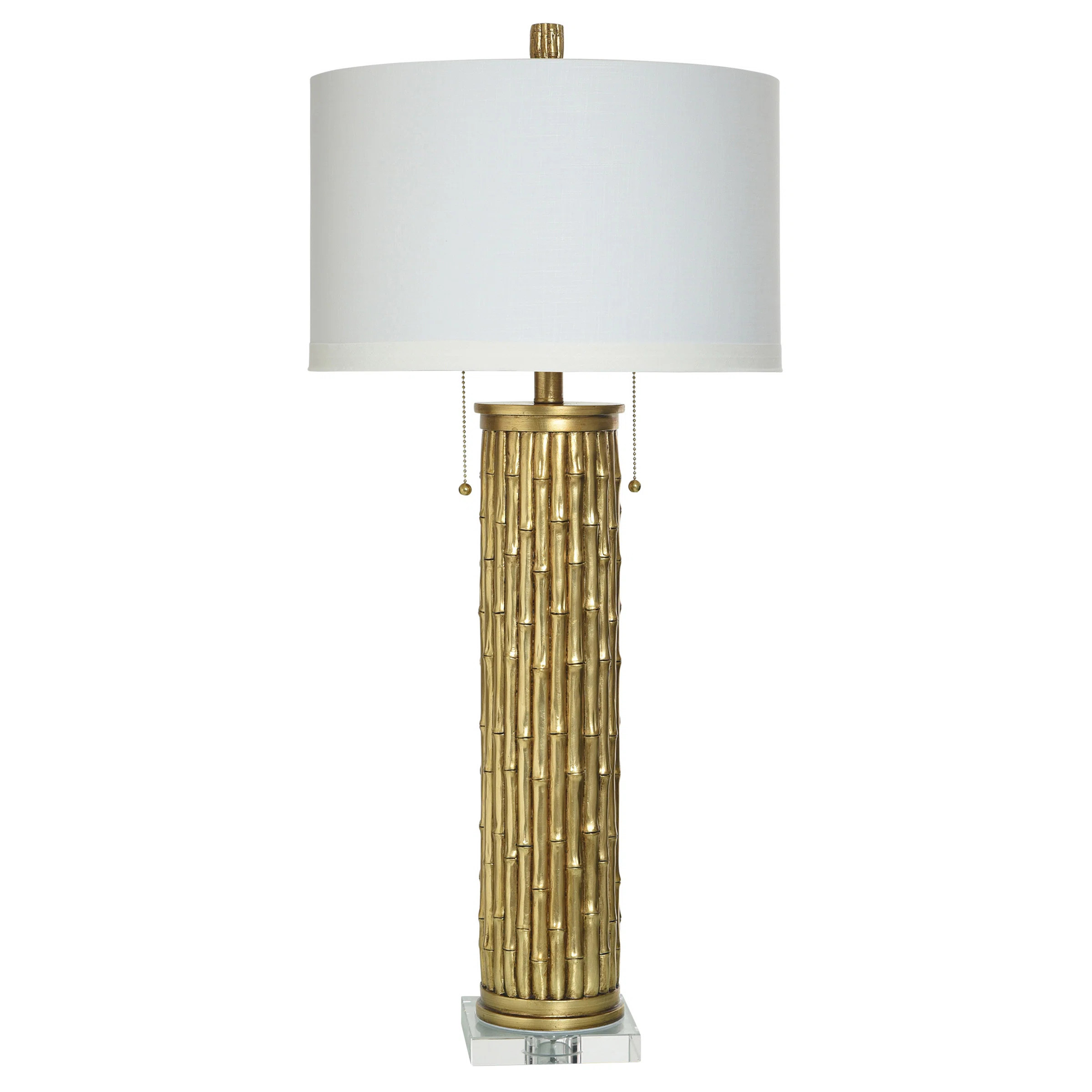 StyleCraft Home Dann Foley Lifestyle - Table Lamp With Twin Pull Chains - White Shade | Wayfair | Wayfair North America