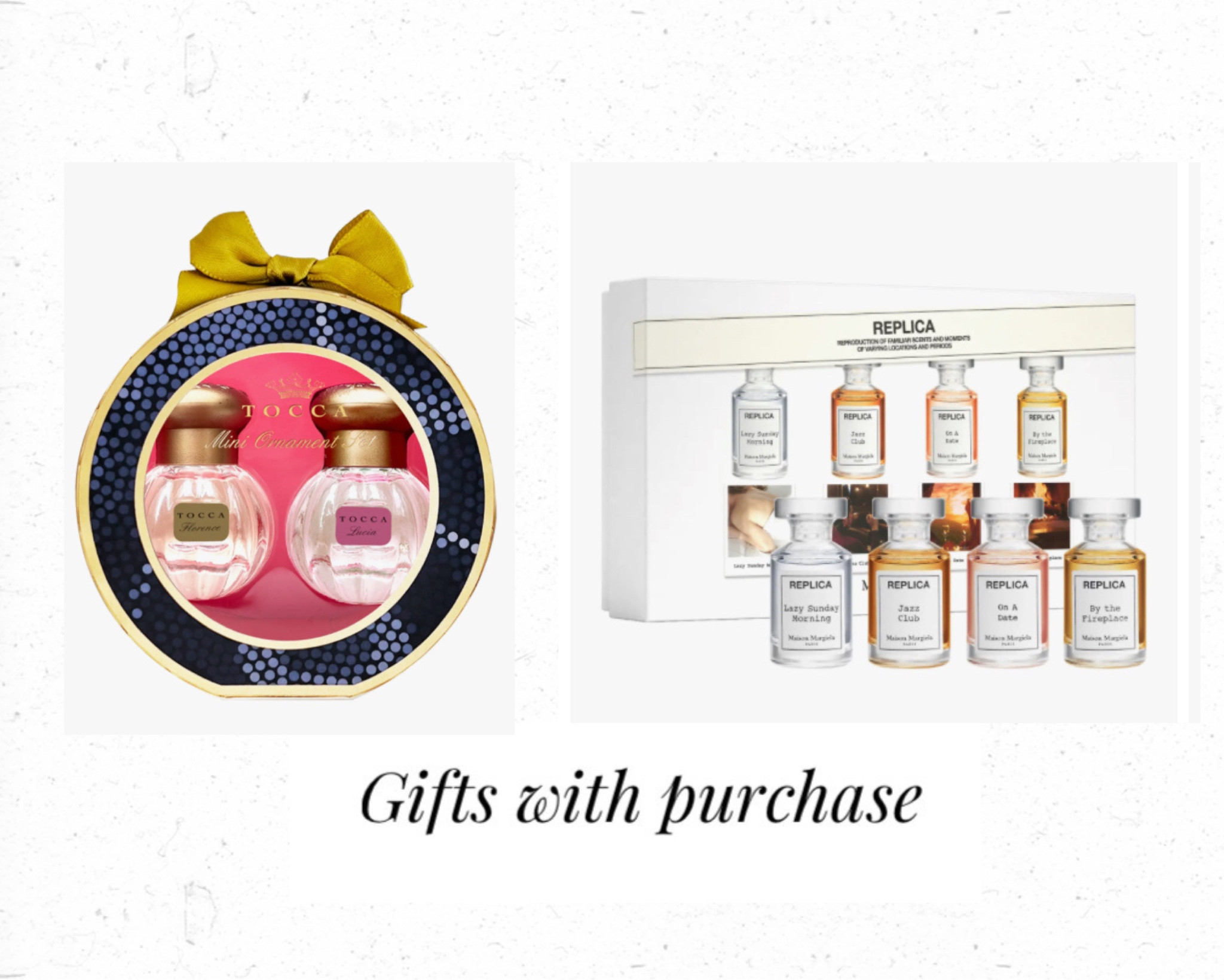 These selections come with a free gift with purchase. Linked below. 


#miniature #fragrance #gifting #specialoccasion #commentsbyfans❤️

#LTKU #LTKFindsUnder100 #LTKBeauty