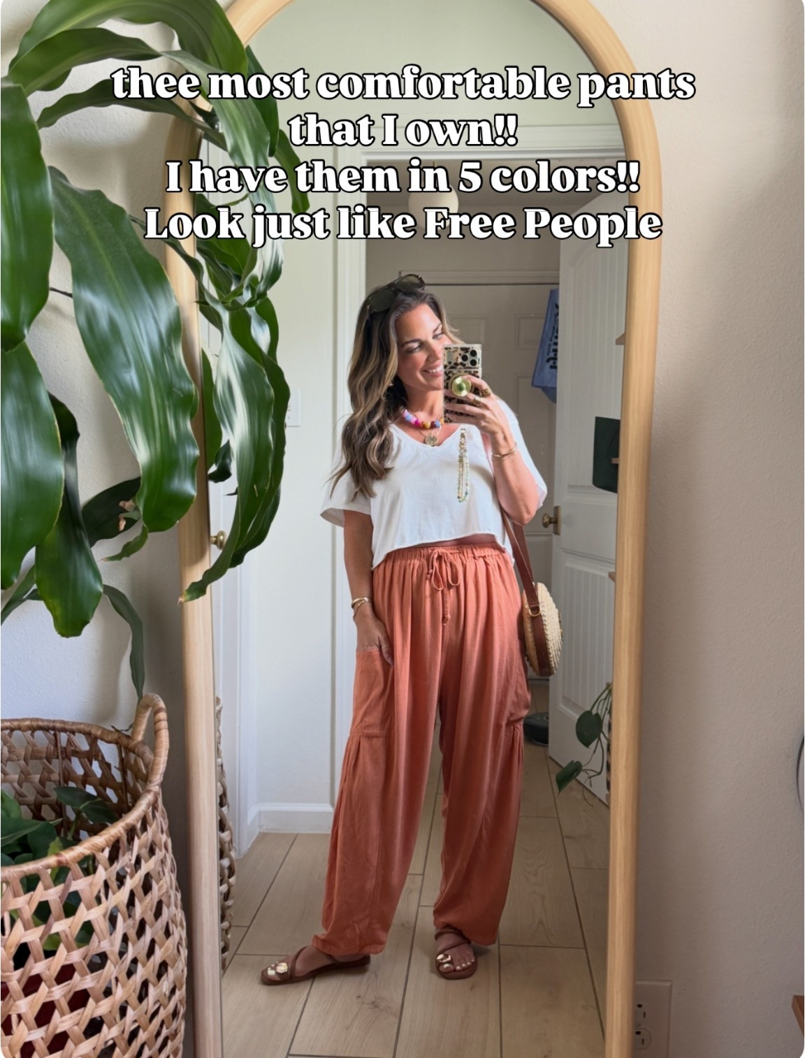My favorite pants come in so many colors and stripes too!!!!! Wearing size small!! 
Look just like the Free people ones but affordable!!!! 
My white cropped is only $10 too!!! 

#LTKootd #LTKmomlife #LTKPetite