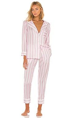Plush X REVOLVE Long Sleeve Top and Pant Pajama Set in Pink from Revolve.com | Revolve Clothing (Global)
