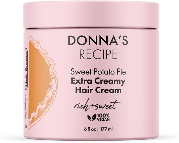 Donna's Recipe by Tabitha Brown Sweet Potato Pie Hair Cream Extra-Creamy | Lightweight, Non-Greas... | Amazon (US)