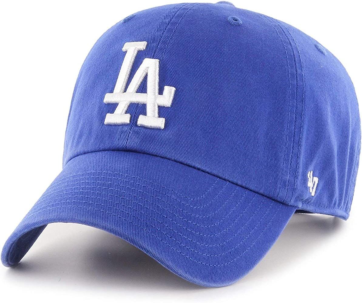  '47 Brand Los Angeles LA Dodgers Clean Up Hat Cap Home Royal/White : Clothing, Shoes & Jewelry | Amazon (US)