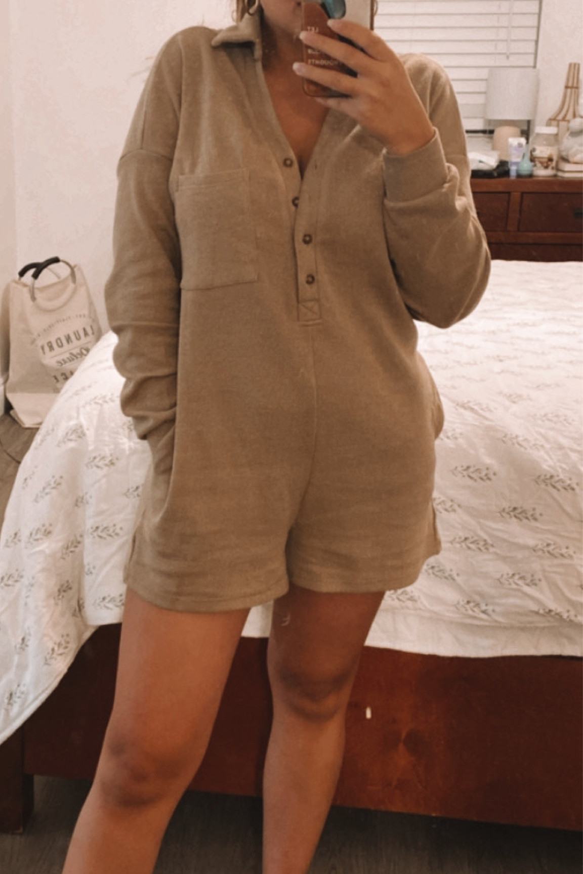 cozy fall romper
size: m 
(runs small beauties!) 🤍🤍🤍

#LTKSeasonal #LTKfit #LTKunder100