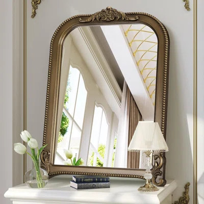 Vintage Arch Mirror With Beaded Frame | Wayfair North America